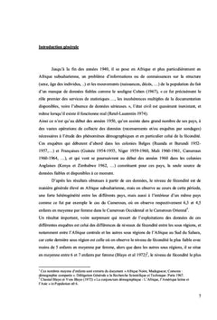 Diversité de la fécondité en Afrique subsaharienne depuis 1960