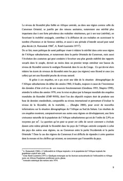 Diversité de la fécondité en Afrique subsaharienne depuis 1960