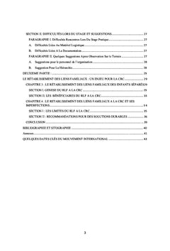 Le rétablissement des liens familiaux