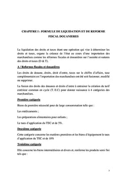 Tarification en Douane