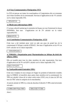 Tarification en Douane
