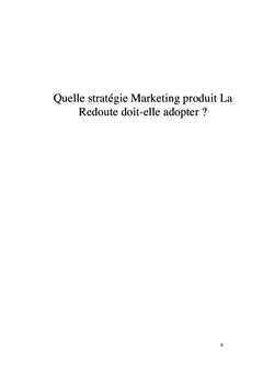 Quelle stratégie Marketing produit pour La Redoute ?