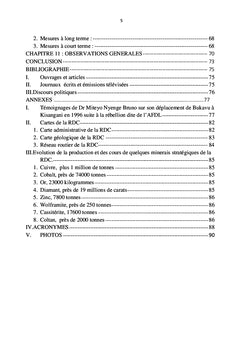 De la guerre et des violences à l'est de la RDC. 15.10.1996 au 24.01.2019