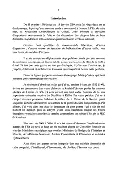 De la guerre et des violences à l'est de la RDC. 15.10.1996 au 24.01.2019