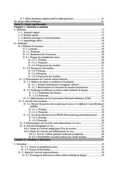 Activités Biologiques de Lepidium Sativum