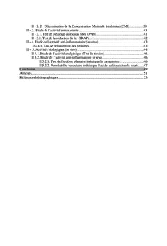Activités Biologiques de Lepidium Sativum