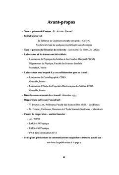 Tellurure de Cadmium amorphe oxygénéa-CdTe:O