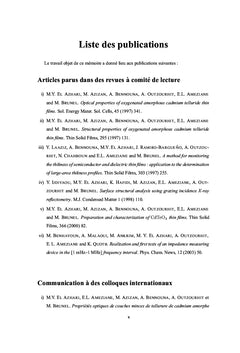 Tellurure de Cadmium amorphe oxygénéa-CdTe:O