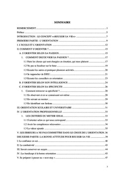 RÉUSSIR SA VIE:Comment choisir la bonne orientation ?