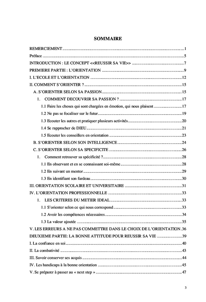 RÉUSSIR SA VIE:Comment choisir la bonne orientation ?