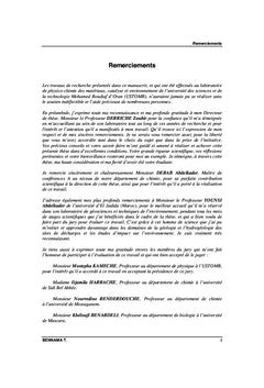Étude d'impact et traitement des lixiviats de la décharge d'Oran
