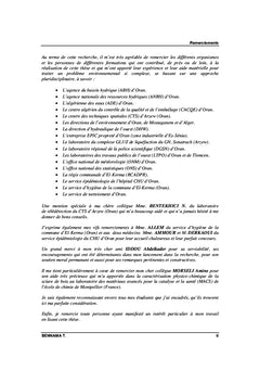 Étude d'impact et traitement des lixiviats de la décharge d'Oran