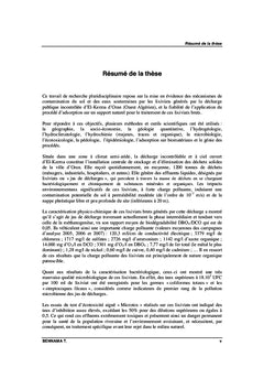 Étude d'impact et traitement des lixiviats de la décharge d'Oran