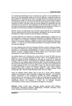 Étude d'impact et traitement des lixiviats de la décharge d'Oran