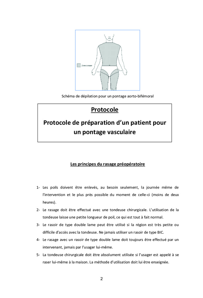 Les protocoles de chirurgie vasculaire et endovasculaire