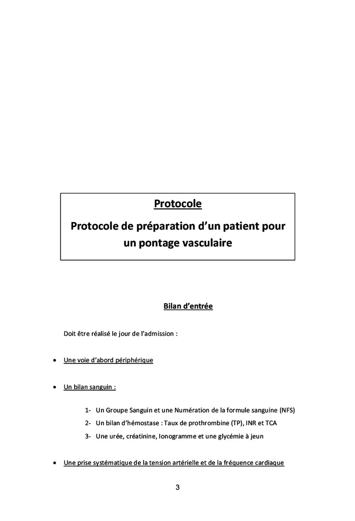 Les protocoles de chirurgie vasculaire et endovasculaire