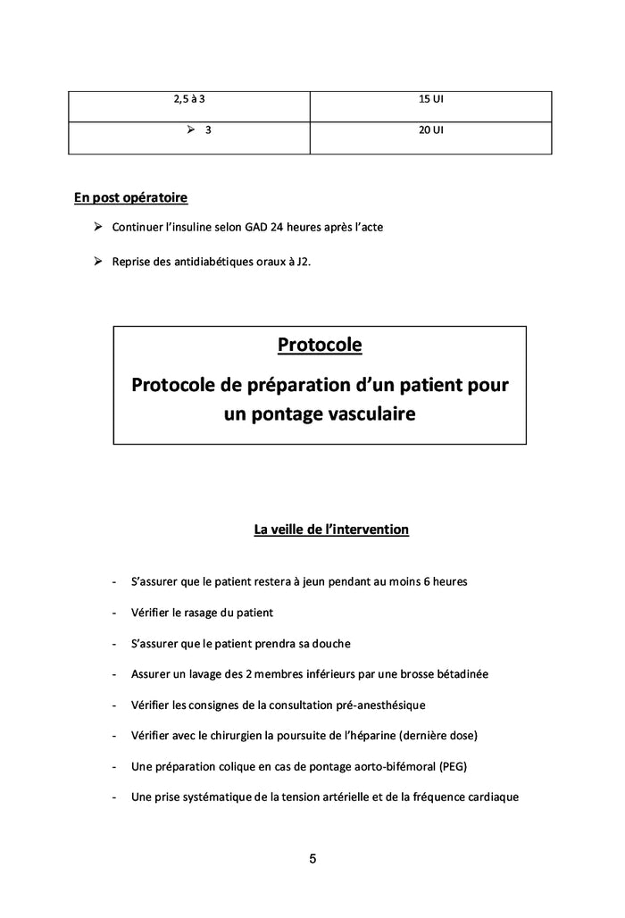 Les protocoles de chirurgie vasculaire et endovasculaire
