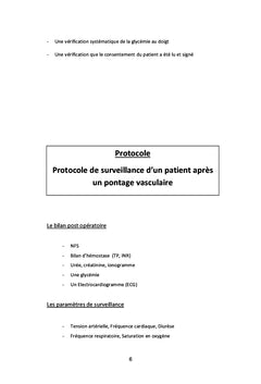 Les protocoles de chirurgie vasculaire et endovasculaire