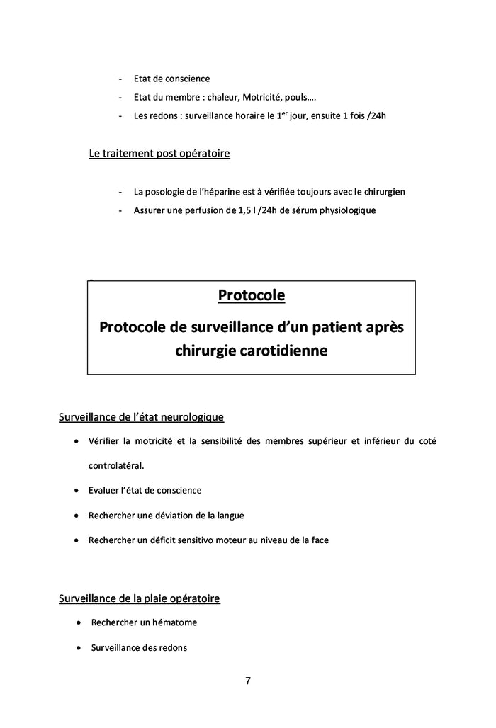Les protocoles de chirurgie vasculaire et endovasculaire