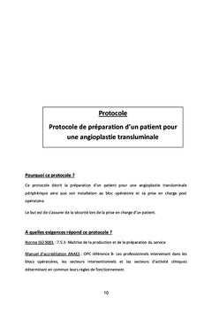 Les protocoles de chirurgie vasculaire et endovasculaire
