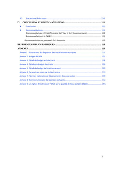 Opérationnalisation du laboratoire de la DGRE