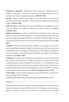 Opérationnalisation du laboratoire de la DGRE