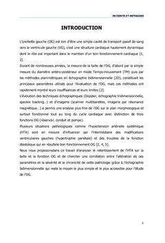 Retentissement de l'HTA sur la fonction de l'oreillette gauche