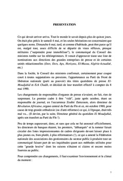 Algérie: chroniques d'une démocratie "Mal-traitée"