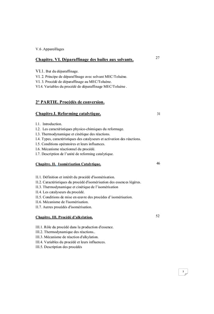 ProcEdEs de Raffinage