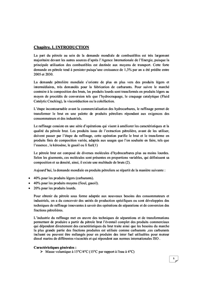 ProcEdEs de Raffinage