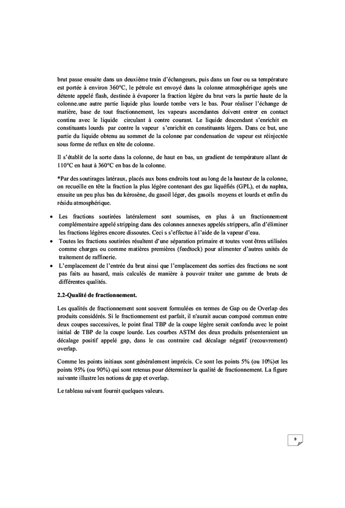 ProcEdEs de Raffinage