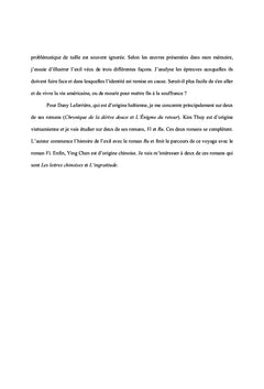 L'écriture de l'exil