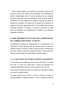 L'évaluation de la production écrite au BEM