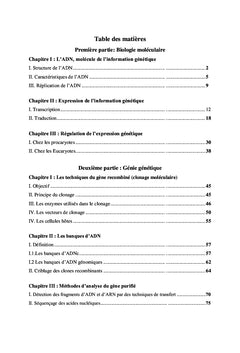 De la biologie moléculaire au génie génétique