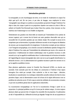 Reconstruction d'image en tomographie par les méthodes Bayésiens