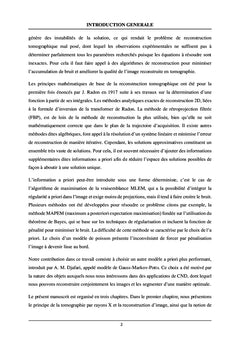 Reconstruction d'image en tomographie par les méthodes Bayésiens