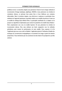 Reconstruction d'image en tomographie par les méthodes Bayésiens