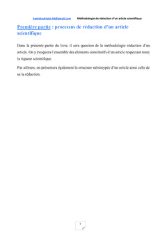 Méthodologie de rédaction d'un article scientifique