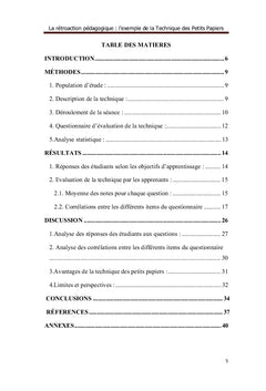 La rétroaction pédagogique : la technique des petits papiers