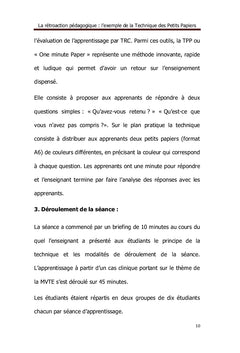 La rétroaction pédagogique : la technique des petits papiers