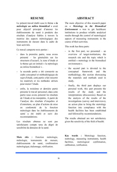 Metrologie en Milieu Biomedical