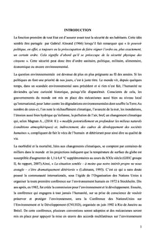 Fragilité écologique du grand Lomé