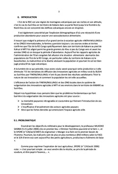 Innovations agricoles dans la region volcanique de l'Est de la RDC