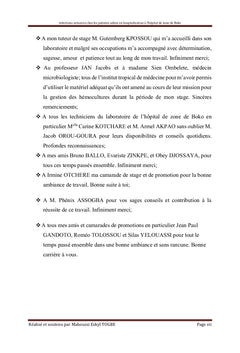Implication des germes hospitaliers dans les infections urinaires