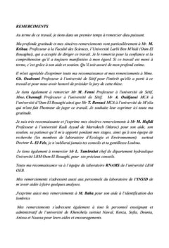 L'activité lombricienne et la redistribution des ETM dans le sol