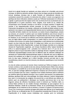 Hypothyroïdie autoimmune et myxoedeme incipiens de l'obésité orpheline