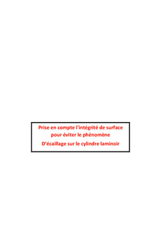 Prise en compte l'intégrité de surface pour éviter le phénomène d'écaillage