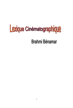Lexique cinématographique