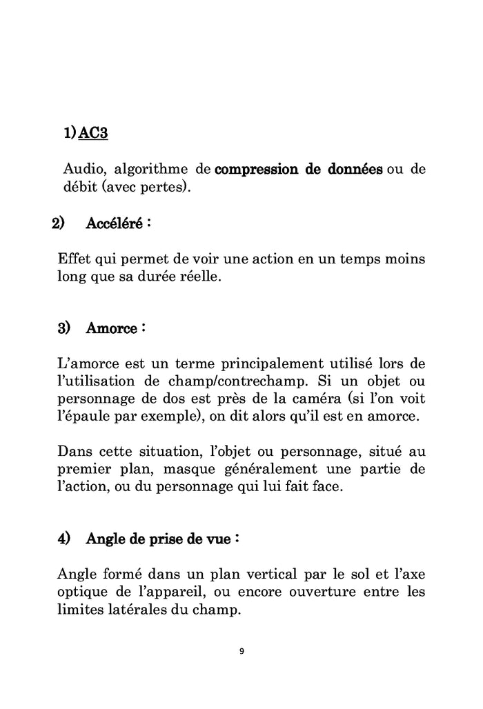 Lexique cinématographique