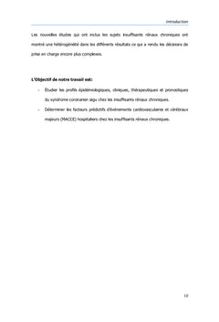 Le syndrome coronarien aigu chez l'insuffisant rénal chronique